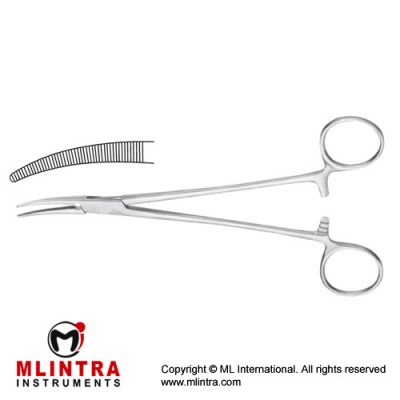 Fraser-Kelly (Crile) Haemostatic Forceps Curved Stainless Steel, 18 cm - 7"